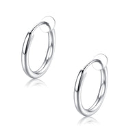 1 x RAW Customer Returns Bo Win 5 pairs set of stainless steel silver earrings clips for men, women, girls, children, men, magnetic earrings without ear hole, men s ear clips, women without ear holes,small hoop earrings, silver, non-piercing - RRP €11.78