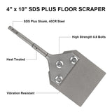 1 x RAW Customer Returns SDS Plus Chisel 250 x 100mm Chisel with 2 Replacement Blades for Floor Glue Carpet Tile Glue Floor Glue PVC Tile - RRP €47.9