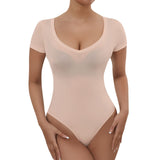 1 x Brand New RoomTour Sheer Mesh Body Women Square Collar String Body Women Bodysuits Transparent Yellow XXL - RRP €27.6