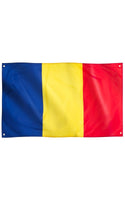 1 x RAW Customer Returns Runesol Romania Flag, 91x152cm, 3ft x 5ft, 4 Grommets, Romanian Flag, Steagul Rom niei, Premium Flags, Indoor Outdoor - RRP €9.99