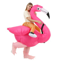 1 x RAW Customer Returns JASHKE Flamingo Costume Inflatable Costume Carnival Costume Inflatable Adults - RRP €39.99