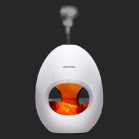 1 x RAW Customer Returns Aroma Diffuser with Himalayan Salt Crystal Lamp 250ml 6 hours - Ultrasonic Electric Diffuser - Led Light - Humidifier - Ionizer - Fragrance Oil Diffuser - Aromatherapy - RRP €31.93