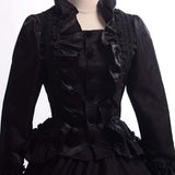 1 x RAW Customer Returns GRACEART Women s Victorian Crinoline Dress Vintage Medieval Masquerade Dresses XL, Black  - RRP €65.99