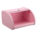 1 x RAW Customer Returns Bread boxes with stainless steel housing metal storage container, pink - RRP €29.99