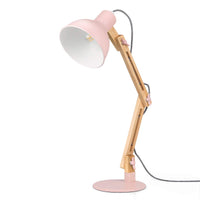 1 x RAW Customer Returns tomons desk lamp, LED table lamp in classic wooden design, bedside lamp, lamp with adjustable arm, table lamp living room for room office, white - RRP €43.36