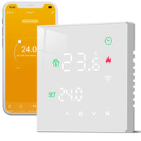 1 x RAW Customer Returns Beok Thermostat Heating Smart, WiFi Underfloor Heating Thermostats for Hot Water Preparation Programmable Room Thermostat with Digital LCD Compatible with Alexa, Google Home 3A TGW60W-WIFI-WP White - RRP €43.99