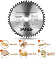 1 x RAW Customer Returns Circular saw blade 250x30 48 60 teeth carbide teeth saw blade for general purposes and for cross cutting natural wood hardwood softwood - RRP €29.59