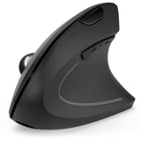 1 x RAW Customer Returns seenda Ergonomic Mouse Wireless, 2.4G and Dual Bluetooth 4.0 Mouse for up to 3 Devices, Rechargeable Vertical Mouse with 6 Buttons for PC Laptop, DPI 1000 1600 2400, Quiet Click Black  - RRP €30.24