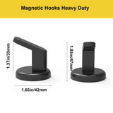 1 x RAW Customer Returns Ant Mag Magnetic Hook Strong for Coat Headphone Bag Cruise Cabinet Kitchen Utensils Hook 64kg Black - RRP €17.77