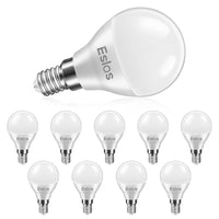 1 x RAW Customer Returns Eslas E14 LED lamp G45, 6W LED bulb E14 warm white 3000K, 600Lm, replaces 60 watts, P45 globe light bulb E14, non-dimmable, pack of 10 - RRP €17.99