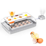 1 x RAW Customer Returns Incubator Chickens Fully Automatic, Hatching Machine 20 Eggs Incubator with Display, Temperature Control Egg Incubation Hatcher for Chicken Goose, Duck, Pigeon, Quail, Bird 20 Eggs  - RRP €96.12