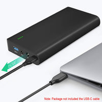 1 x RAW Customer Returns TalentCell Lithium-Ion Battery Pack NB7102 Rechargeable 17500mAh 64.75Wh Li-Ion Power Bank with DC 24 19 5V and USB-C 5 9 12 15 20V Output for Laptop, Notebook, Camera and More, Black - RRP €80.66