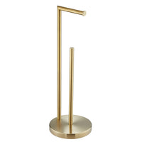 1 x RAW Customer Returns Toilet paper holder standing, NEWRAIN toilet paper holder standing stainless steel, toilet roll holder without drilling, gold toilet roll holder - RRP €34.99