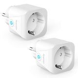 1 x RAW Customer Returns WLAN Smart Socket, Intelligent Plug Smart Home Sockets Wifi Plug Alexa Plug, Aoycocr Smart Plug Works with Alexa Echo and Echo Dot, Google Home and No Hub Required 2 Pack  - RRP €21.99