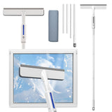 1 x RAW Customer Returns Fouvin Double-Sided Spray Window Cleaning Device, Window Cleaner With Spray Function, Expandable 3 In 1 Window Squeegee Window Cleaning, for Shower Doors, Car Windows, Glass Doors, Windows 1 Wiping Pads  - RRP €25.2