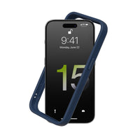 1 x RAW Customer Returns RhinoShield Bumper Case Compatible with iPhone 15 Pro MAX CrashGuard - Case with Shock Absorption Technology - Resistant to impacts of more than 3.5 meters - Navy Blue - RRP €27.99