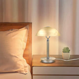 1 x RAW Customer Returns PADMA LED bedside lamp touch, table lamp vintage with glass shade, E14 desk lamp children, 2 4W, 3000K, modern table lamp gold for living room, bedroom, children s room, office - RRP €55.45