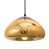 1 x RAW Customer Returns ZTTECH 300mm Gold Plating Process Glass Hanging Pendant Lamp Gold  - RRP €110.17