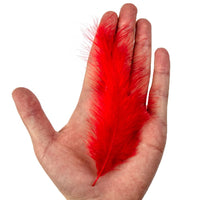 1 x RAW Customer Returns 200pcs Fluffy Marabou Feathers for Dream Catcher 4-6 inch Red Feathers for Crafts Dream Catcher Fringe Border Colored Feathers Accessories Pack - RRP €12.26