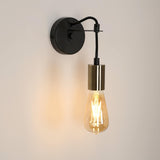 2 x RAW Customer Returns Retro Industrial Wall Lamp Design, E27 Minimalist Interior Wall Sconces, Black Industrial Metal Light for Living Room, Bedroom, Study. Hallway, Max. 60W, Without Bulb - RRP €23.98