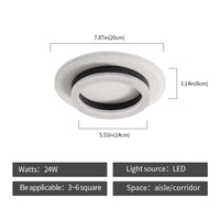 1 x RAW Customer Returns Modern Led Ceiling Light, 24W 2600LM Black Round Led Ceiling Light, Elegant Design Acrylic Led Ceiling Lamp, 3000K Warm White Ceiling Light Fixture for Living Room, Bedroom, Hallway, Kitchen - RRP €26.48