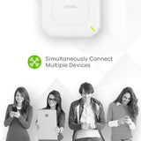 1 x RAW Customer Returns Zyxel Multi-Gig WiFi 6 AX3000 PoE Access Point for Small Business, 2.5G PoE Uplink, with 3x3 2x2 MU-MIMO Antenna, Manageable via Nebula APP Cloud or Standalone NWA50AX Pro  - RRP €105.83