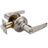 1 x RAW Customer Returns HAIFUAN door lever lock, for use in entry, passage and bathroom 802-K with key  - RRP €22.0