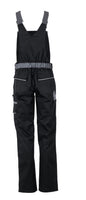 1 x RAW Customer Returns Planam Highline women s dungarees black slate zinc model 2719 - size 40 - RRP €36.25