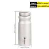 1 x RAW Customer Returns SILVERANT Ultralight Titanium Water Bottle, 700 ml - RRP €64.52