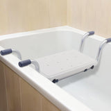 1 x RAW Customer Returns Bathtub seat, extendable 72-82cm bathtub boards, load capacity 136 kg bathtub seat, bath seat adjustable for the tub bathtub accessories comfortable - RRP €45.99