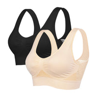 1 x Brand New Litthing Women s Soft Bra Stretch Without Underwire Push up Yoga Sports Bra Mesh Breathable Women s Basic Bra 1 2 3 Set Comfortable Bra Top Pleasant - RRP €22.99