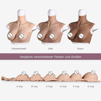 1 x RAW Customer Returns CYOMI Silicone Breast Forms Breast Prosthesis Artificial Breast Realistic Skin Breast Plates for Crossdresser Transgender Mastectomy Cosplay BG Cup - RRP €149.0