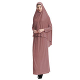 1 x RAW Customer Returns Yudesun Muslim Dresses Islamic Clothing - Women Full Length Hijab Robe Suit Abaya Scarf Prayer Kaftan Bathrobes Dress,Hot Pink,L - RRP €33.15