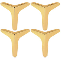 1 x RAW Customer Returns 17cm Metal Furniture Feet, Btowin 4 Pieces Iron Diamond Triangle DIY Table Legs Cabinet Feet for Cabinet Sofa Couch Desk - RRP €22.16