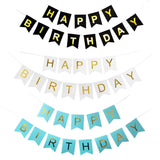 43 x Brand New Happy Birthday Banner, 3pcs Decorative Birthday Lettering Garland, Birthday Decoration Set, Happy Birthday Pennant, Birthday Party Decorations - RRP €1135.2