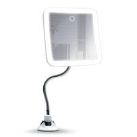 1 x RAW Customer Returns Fancii 10x Flexible Magnifying Mirror with 3 LED Settings, Rechargeable - Lighted Makeup Mirror with Flexible Arm for Bathroom, Locking Suction Cup, 360 Swivel Mira 2 Plus  - RRP €30.24