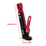 1 x RAW Customer Returns Motorcycle Side Stand, Motorcycle Adjustable Stand, B0503 Motorcycle Frame Horizon Bracket Aluminum Alloy Adjustable Stand Side Stand for Motorcycle Red  - RRP €20.05