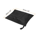 1 x Brand New sourcing map Wet Dry Bag with Handle Zipper Bags 24x20 Waterproof Reusable Fabric Oxford Fabric Laundry Bag for Wet Clothes Black - RRP €16.58