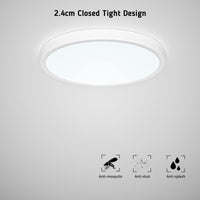 1 x RAW Customer Returns Epicflare LED Ceiling Light Round, 24W Ceiling Lamp LED 2347LM Cold White Warm White Adjustable Bathroom Lamp for Kitchen, Living Room, Balcony, Hallway, Bedroom - RRP €22.58