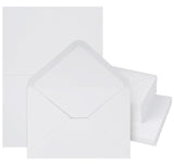 1 x RAW Customer Returns Mocraft C6 envelopes blank folding cards set, blank folding cards with envelope, DIN A6 folding cards to design for wedding gift greeting cards invitation white, C6  - RRP €14.99