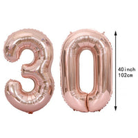 4 x Brand New 30th Birthday Decoration FVCENT Balloon 30th Birthday Gold Black With Birthday Decoration Foil Balloon Number Happy Birthday Beer Bottle Golden Women Men Balloons Party Decoration Gold 30th  - RRP €78.52