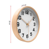 1 x RAW Customer Returns ALEENFOON 10 inch wooden clock modern quiet wall clocks table clock for living room kitchen without ticking noises indoor clock non-ticking wall clocks hanging clock white 2  - RRP €25.78