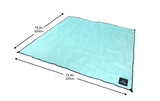 1 x Brand New FE Active - Extra Large Anti-Sand Beach Blanket. Compact anti-sand blanket with sand resistant beach bag. Ideal for Beach, Picnic Mat, Camping, Yoga, 2 x 2 m. - RRP €19.39