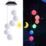 1 x RAW Customer Returns Lixada Solar Wind Chimes for Outdoor Use, Wind Chime Solar Garden Light Garden Lighting Solar Light Decorative Garden Garden Lamp Waterproof LED Solar Lamps for Patio Deck Yard Lawn Backyards Paths - RRP €16.99