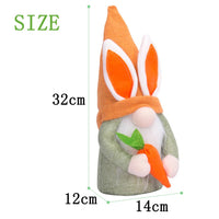 5 x Brand New HGSHUO Easter decoration gnome plush Easter bunny dwarf cuddly toy Easter bunny dolls for Easter decoration spring Easter bunny gnome decor holiday decoration orange - RRP €102.0