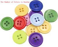 1 x RAW Customer Returns milaosk 100 Pieces Colorful Round Resin Buttons Buttons with Four Holes for DIY Sewing Crafts Decorating Scrapbooking 20mm - The Number of Colors is Random - RRP €7.99