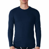 1 x RAW Customer Returns 2 Men s Thermal Cotton Warm Crew Neck Undershirts 2 Pack Long Sleeve Cotton Warm T-Shirt Blue Medium - RRP €27.6