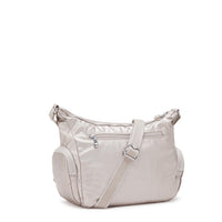 1 x RAW Customer Returns Kipling Women s Gabbie S Crossbody, Silver Metallic Glow , One Size - RRP €82.87