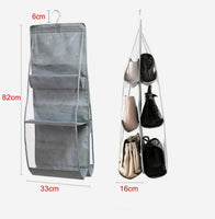 1 x Brand New JZK Hanging Handbag Organizer, Space Saving Closet Organizer for Women Handbags and Purses, 2 Pack - RRP €30.0