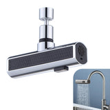 1 x RAW Customer Returns New Waterfall Kitchen Tap, 360 Rotating Waterfall Kitchen Tap, High Pressure Kitchen Tap, Swivel Tap Attachment, 3-Function Spray Nozzle, Ideal for Kitchen Sink Galvanizing  - RRP €16.13